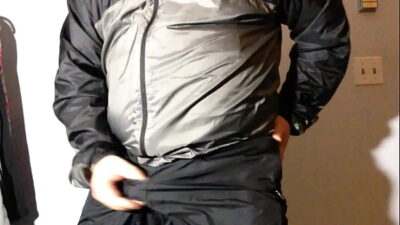 That swishy tracksuit sound all gay porn video