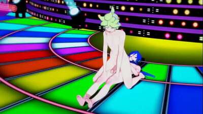 Vocaloid Yaoi – Len x Kaito Boobjob and fucked in stage – Sissy crossdress Japanese Asian Manga Anime Game Porn Gay all gay porn video