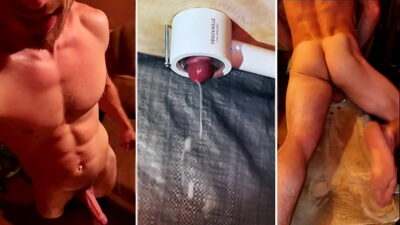 Huge Orgasm on the MILKING table! Man’s MOANS! I’m out of sperm! all gay porn video