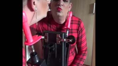 bisexual crossdresser lets the toy fuck him as he gets a taste of it afterwards all gay porn video