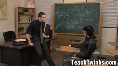 Emo twink Tyler Bolt anal fucked in school by Nate Kennedy