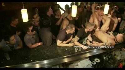 Gay hunk is paraded around all gay porn video