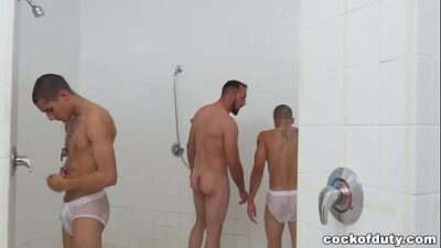 Military Soliders Play Paintball, Slip-and-Slide and Fuck in the Shower! all gay porn video