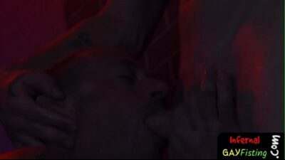 Stud fisting gaping asshole in dark dungeon all gay porn video