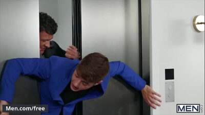 Stud (JJ Knight) Eats Out Twinks (Joey Mills) Tight Small Butt Pounds Him In An Elevator – Men – Follow and watch Joey Mills at www.men.com/joey all gay porn video