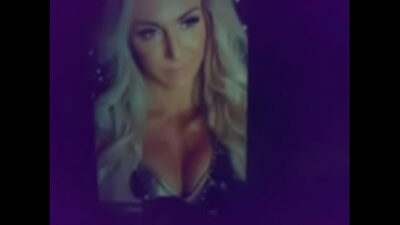 Cum on cleavage of wwe Charloett all gay porn video