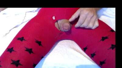 Cumming wearing my girls legging all gay porn video