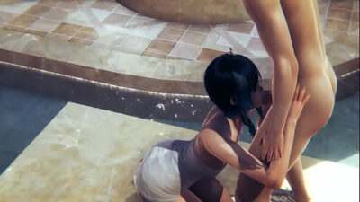 Genshin Impact – Venti Blowjob and fucked in a public bath – Sissy crossdress Japanese Asian Manga Anime Game Porn Gay all gay porn video