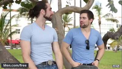 (Griffin Barrows, Roman Cage) – Partners Part 3 – Drill My Hole – Trailer preview – Men.com all gay porn video