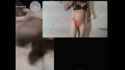 Putito crossdresser enseñando su sexy cuerpo por videollamada all gay porn video