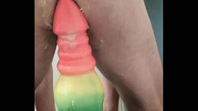 Ravaging my ass with an XL Bad Dragon all gay porn video