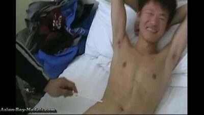 Slim Asian Guys Roped Handjobs all gay porn video