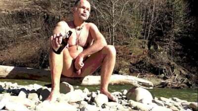 beach bum with beer – nudist compilation all gay porn video