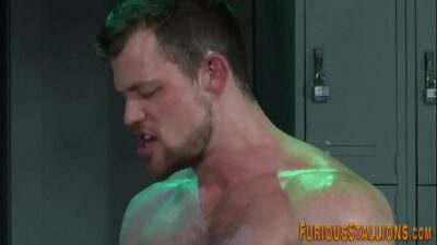 Buff hairy bear spermed all gay porn video