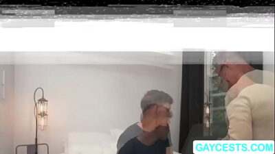 Horny stepdad got delayed on flight for having sex all gay porn video