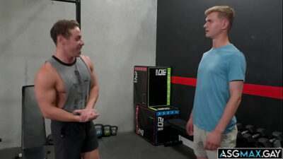 Horny studs Ryder Owens Kyle Fletcher and Mick Marlo at the gym having a steamy anal fuck sesh and cumming so much all gay porn video