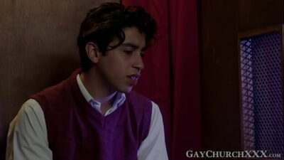 Arousing confession session with our naughty priest all gay porn video