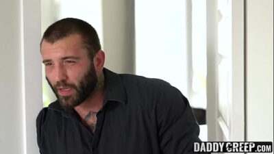 Bearded stepdad raw ass drills young twink after deepthroat all gay porn video