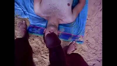 nat cums across thom at the beach again! all gay porn video