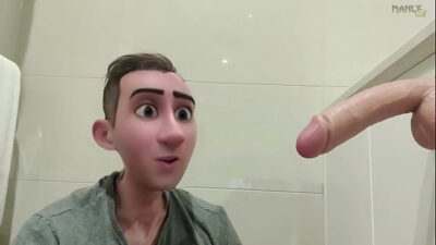 Step Gay Dad – Behind Closed Doors – The real reason men spend so long in the bathroom all gay porn video