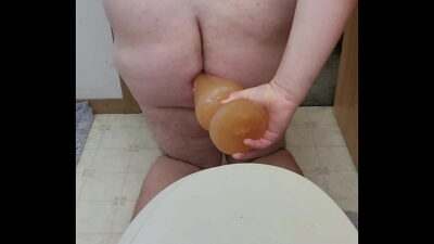 Huge Butt Plug in my fat ass all gay porn video