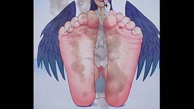 Albedo’s feet cum tribute 2 all gay porn video