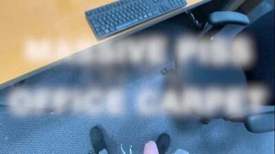 jjreilly79 takes a MASSIVE PISS on the OFFICE CARPET all gay porn video