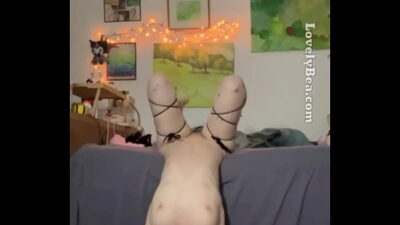 Just a silly girl doing her best handstand for Daddy all gay porn video