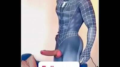 Super big Spider-Man big cock all gay porn video