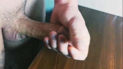 Intense jerking off of a big dick – Lots of lube – Moaning – AlexHuff all gay porn video