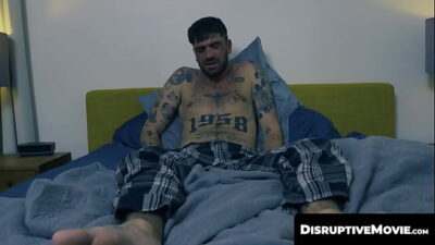 DisruptiveMovie.com – Adrian Hart raw breeds dude’s tight hole while Chris Damned jerks off all gay porn video