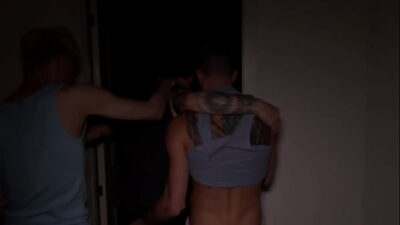 Gangbang – Tattooed twink serves cocky guys and stepdad, getting rough and hard fucking – 590 all gay porn video