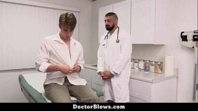 The Patient Displays Erectile Signs that Concerns the Doctor Performing Treatment – Doctorblows all gay porn video