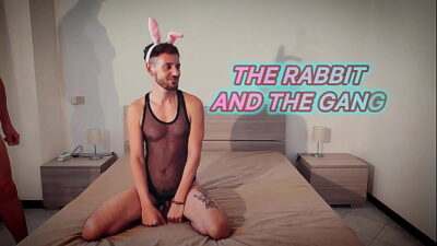 THE RABBIT AND THE GANG – ORLANDO FLORES – BUKKAKE SCENE all gay porn video
