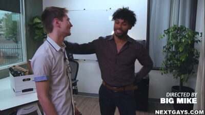 Tony Genius and Trevor Harris fuck at the office all gay porn video
