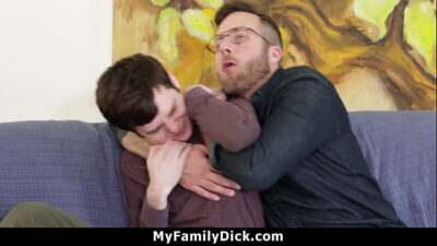 Stepfather and Stepson End up In a Friendly and Steamy Wrestling Session – Myfamilydick all gay porn video