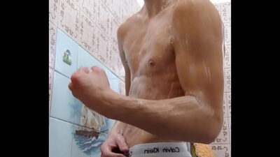 Skinny boy take shower all gay porn video