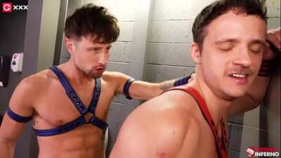Alone in a rural bathroom Drew Dixon strokes his uncut cock at a urinal gay all gay porn video