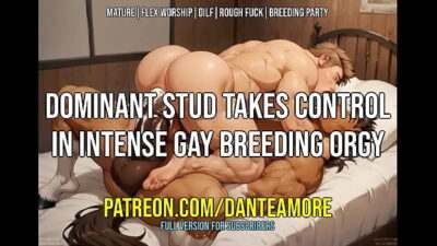 Dominant Stud Takes Control in Intense Gay Breeding Orgy | DANTE AMORE ASMR JOI all gay porn video