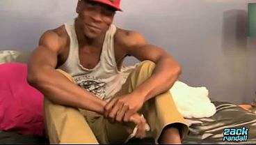 ZackRandall: Straight Charles King Strokes His Massive Black Cock In Front Of The Cam all gay porn video