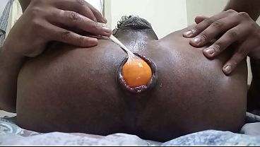 Sexy Indian gay anal gape with orange and dildo all gay porn video