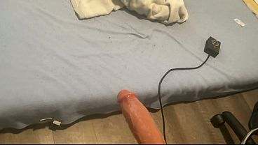 Overhead Ass-Pounding: Dildo Machine Rails My Fat Cheeks Raw all gay porn video