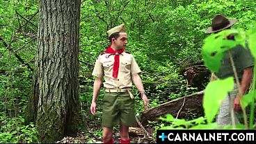 Scoutmaster Adam Snow Ass Fucks Scout Marcus Rives Outdoors all gay porn video