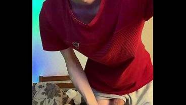 Skinny 55kg Guy Playing With His 23cm Heavy Meat all gay porn video