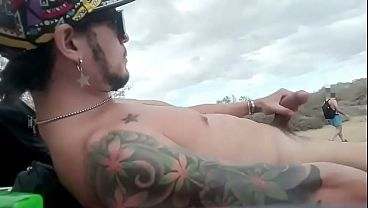 Jerking off a fat one in the dunes. What would you do if you saw me like this, stroking hard and exploding my load!!! all gay porn video